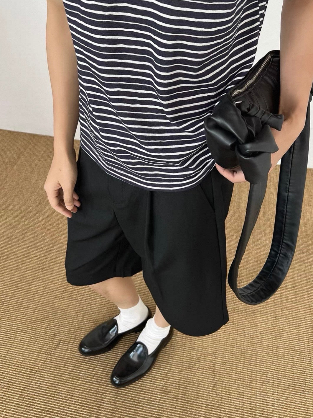 Tailored Pleated Bermuda Shorts