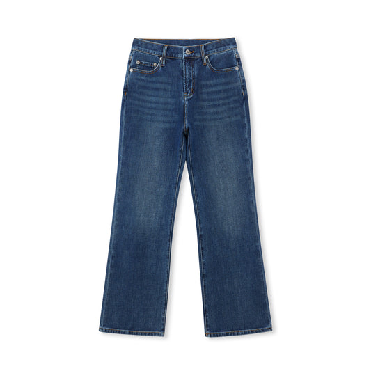 Denim Micro-Flare Pants