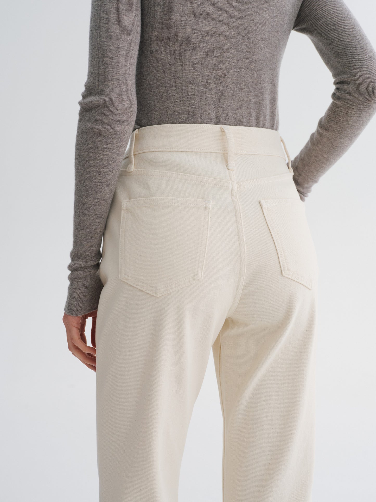 Denim Micro-Flare Pants