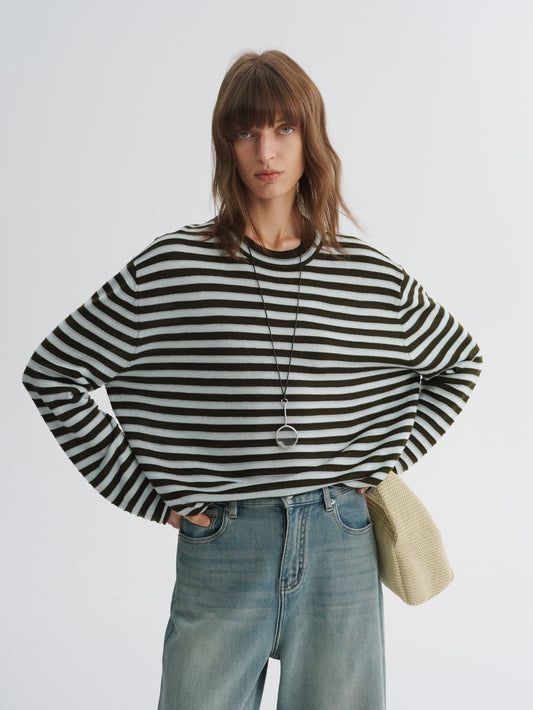 Striped Long-Sleeve Knit