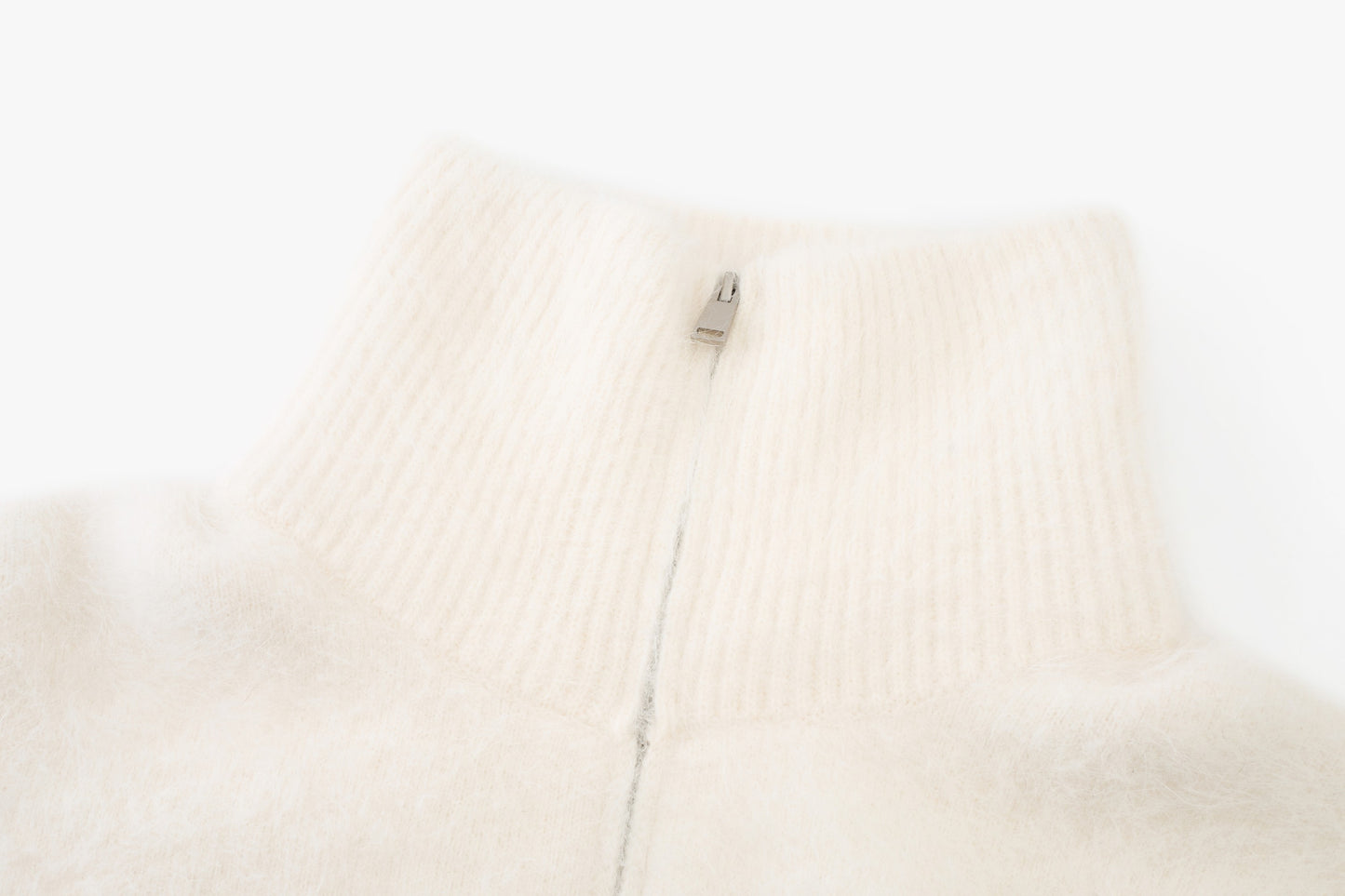 Hush Rabbit-Wool Zip Jacket