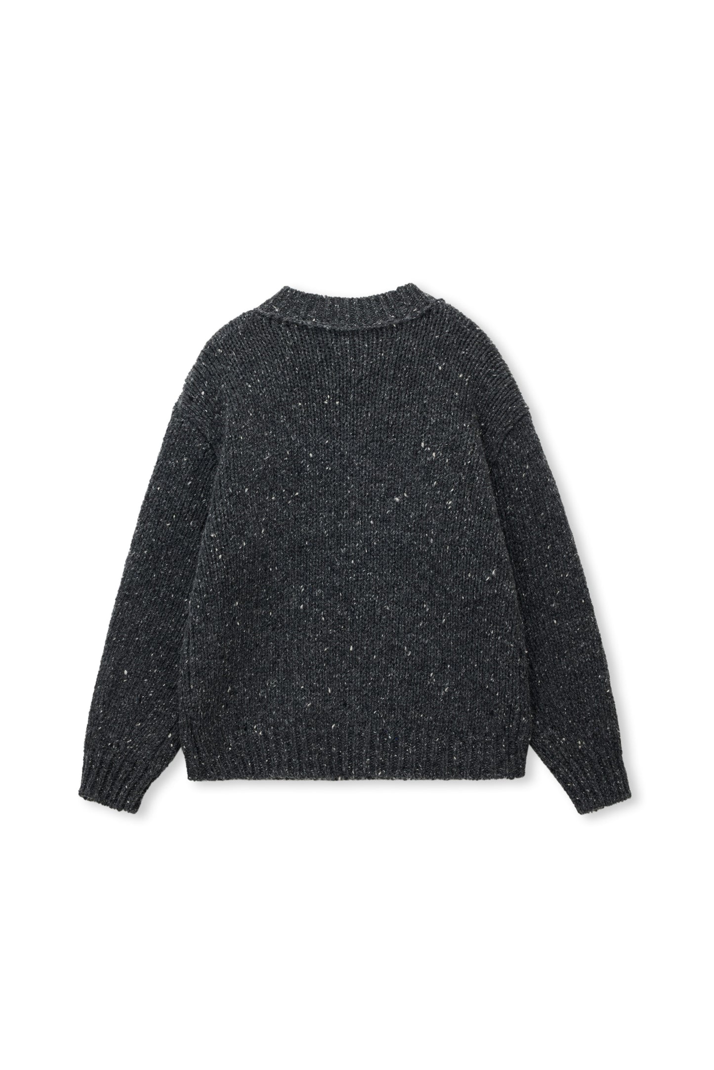 Marl Wool Cocoon Crew