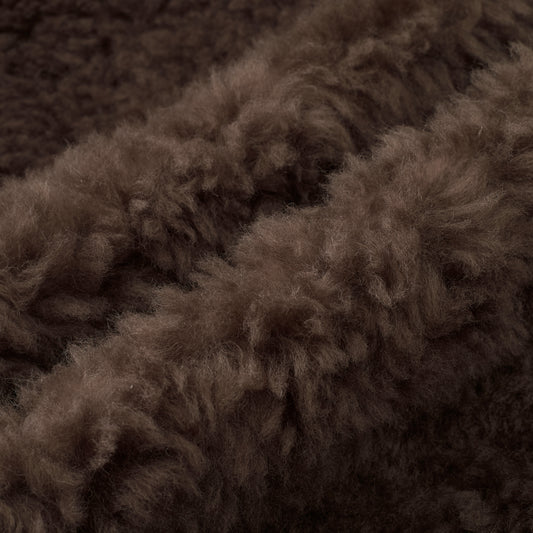 Shearling Button-Front Cropped Jacket