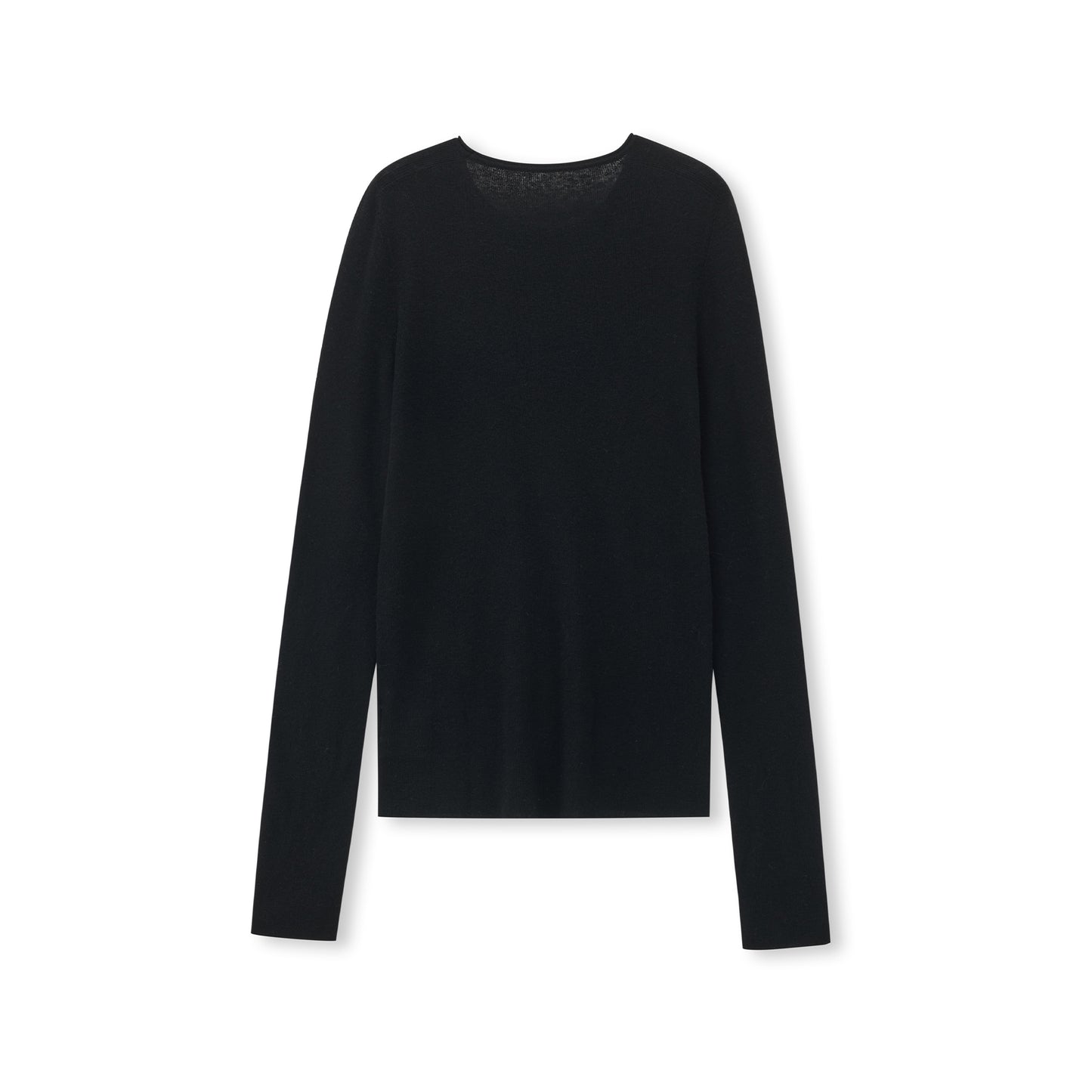 Fine-Gauge Cashmere-Silk Blend Scoopneck Knit Top
