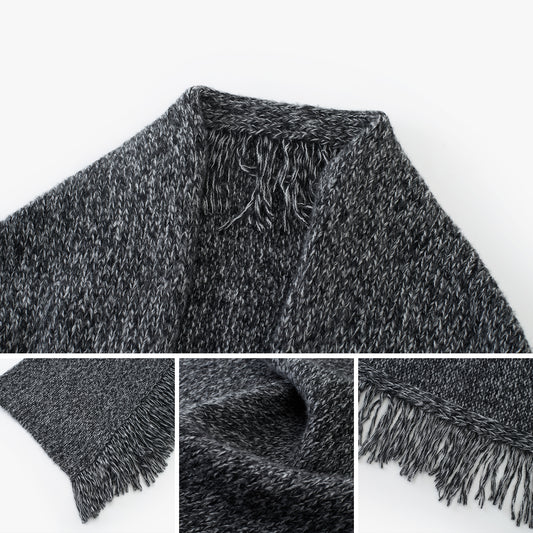 Cashmere-Blend Cape Wrap
