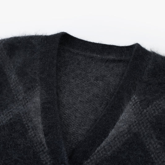 Halo Mink-Wool Cardigan