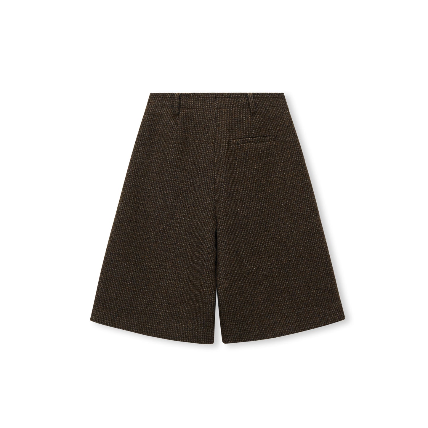 Textured Wool-Blend Bermuda Shorts