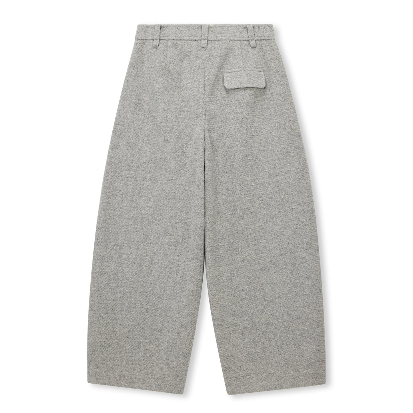 Clean-Seam Wide-Leg Wool-Blend Trousers