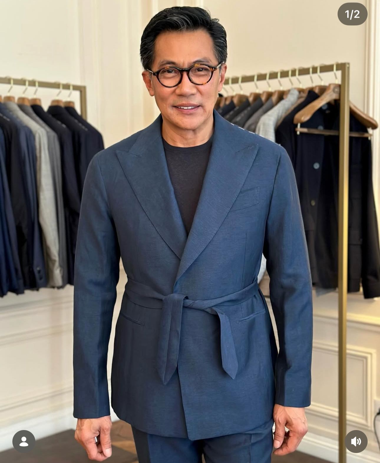 Belted Tailored Suit Set