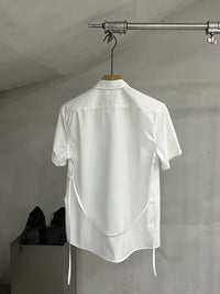 Relaxed Short-Sleeve Button-Up Shirt