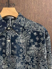 Paisley Patchwork Long-Sleeve Shirt