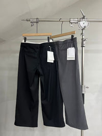 Layered-Waist Wide-Leg Trousers