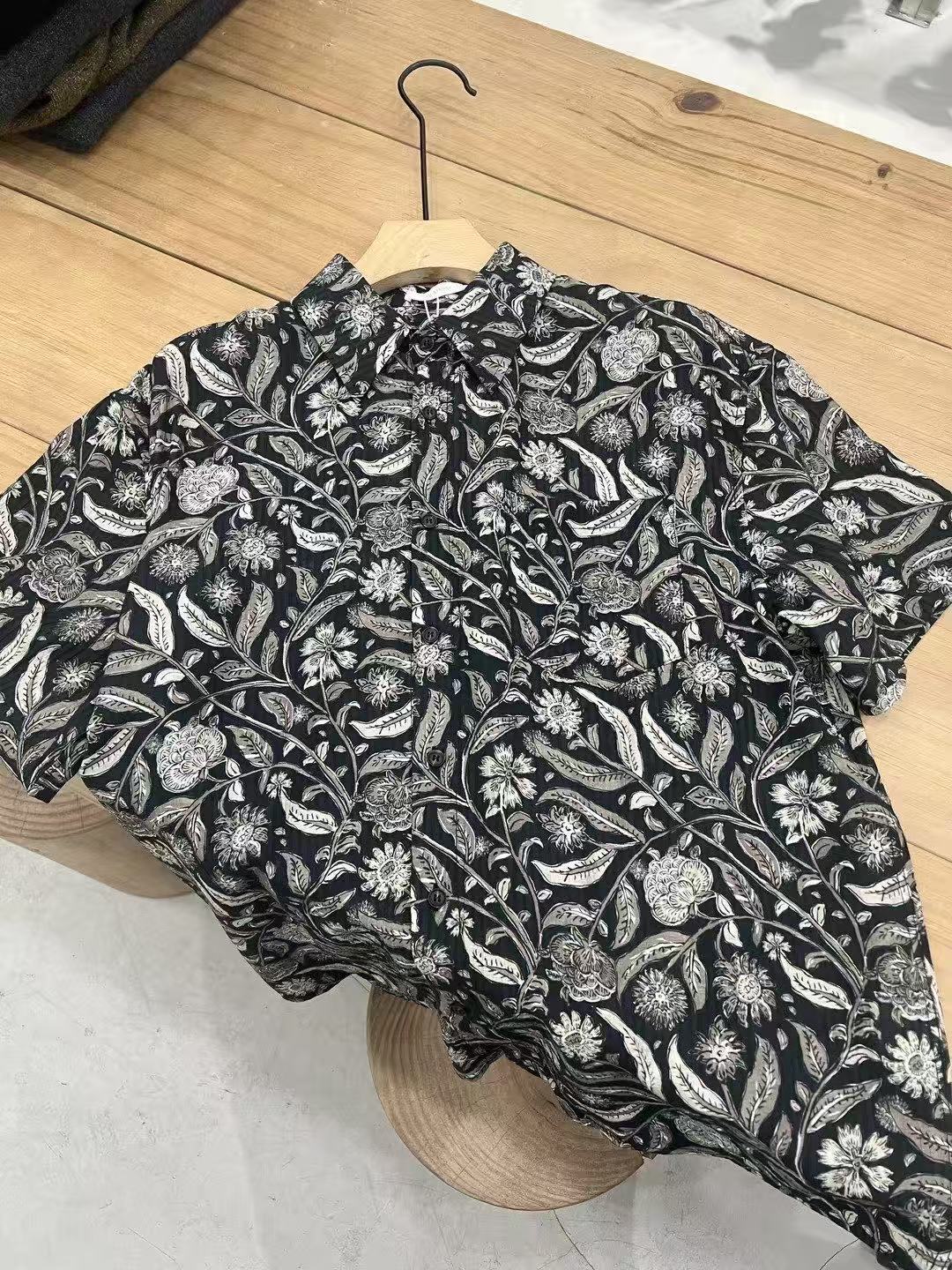 Floral Print Relaxed Short Sleeve Shirt