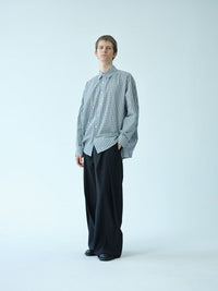 Monochrome Check Relaxed Shirt