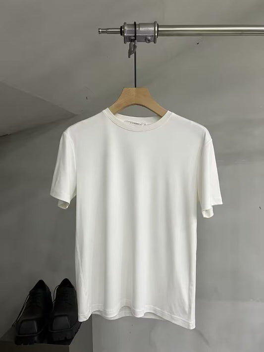 Silky-Drape Essential Crewneck Tee