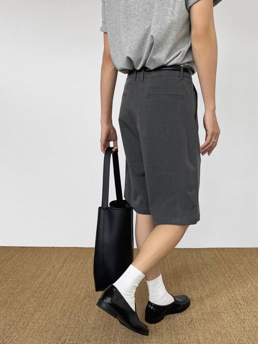 Tailored Pleated Bermuda Shorts