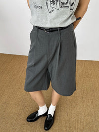Tailored Pleated Bermuda Shorts