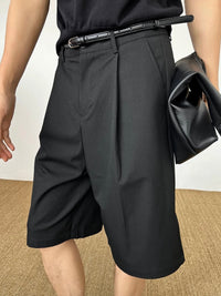 Tailored Pleated Bermuda Shorts
