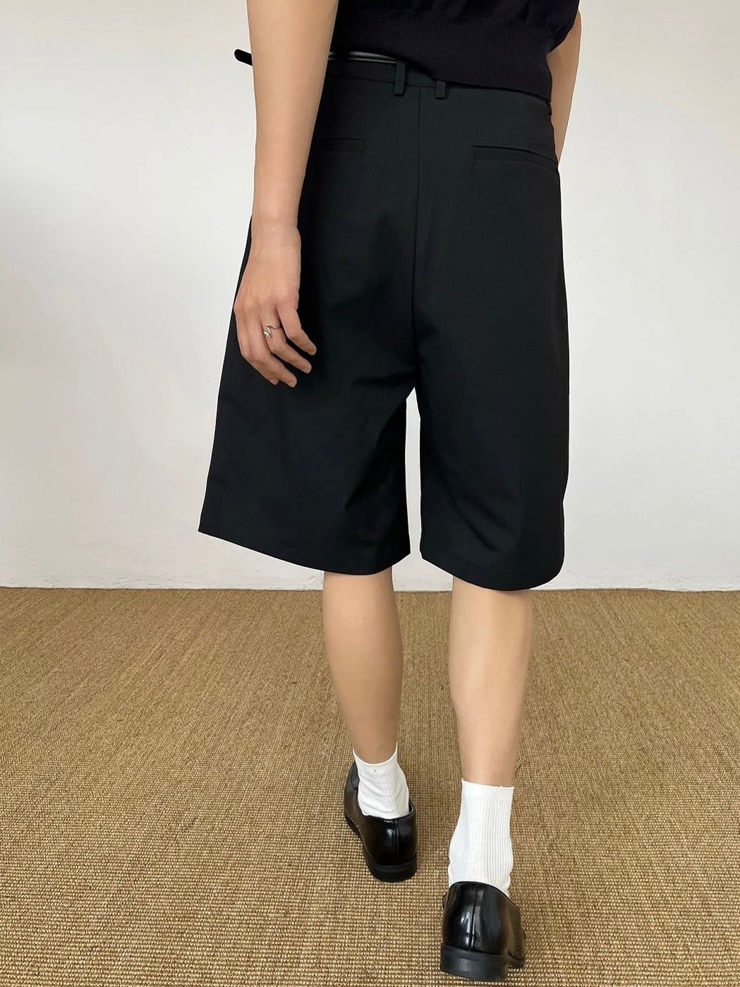 Tailored Pleated Bermuda Shorts