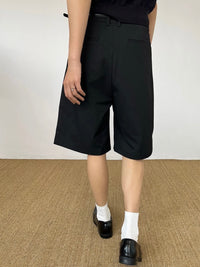Tailored Pleated Bermuda Shorts