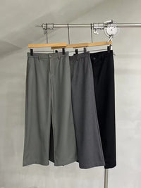 Relaxed Tailored Wide-Leg Trousers