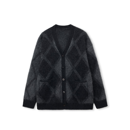 Halo Mink-Wool Cardigan