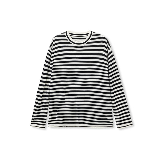 Stripe Silk-Blend Knit Sweater