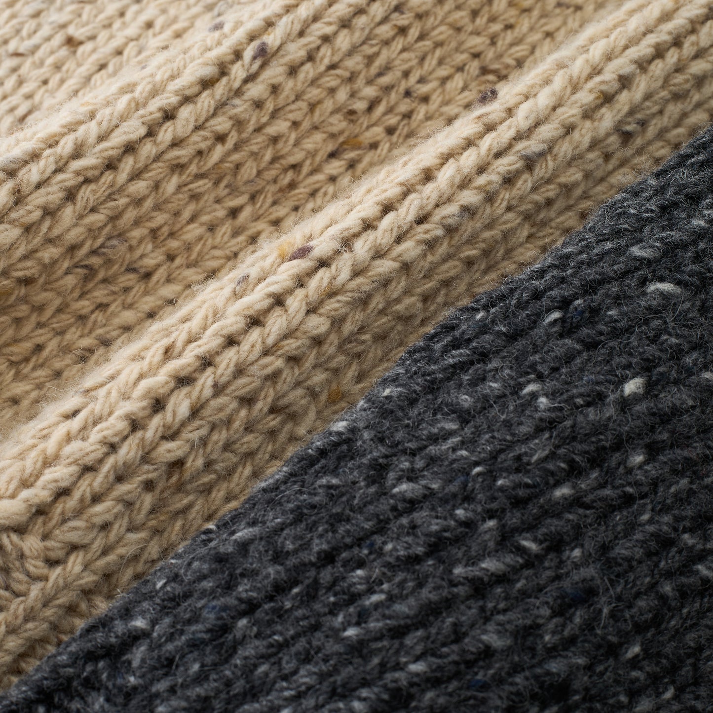 Marl-Knit Wool Crewneck Sweater