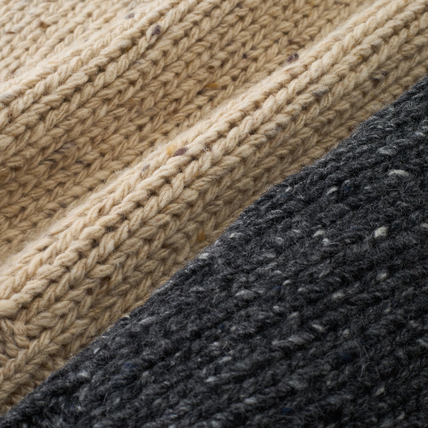 Marl-Knit Wool Crewneck Sweater