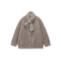 Teddy-Texture Wool Jacket