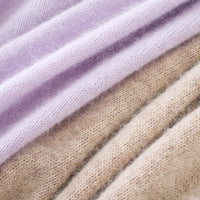 Brushed Wool-Blend V-Neck Sweater