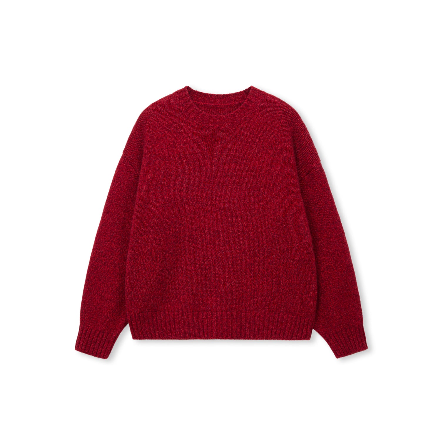 Brushed Wool-Blend Crewneck Sweater
