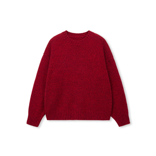Brushed Wool-Blend Crewneck Sweater