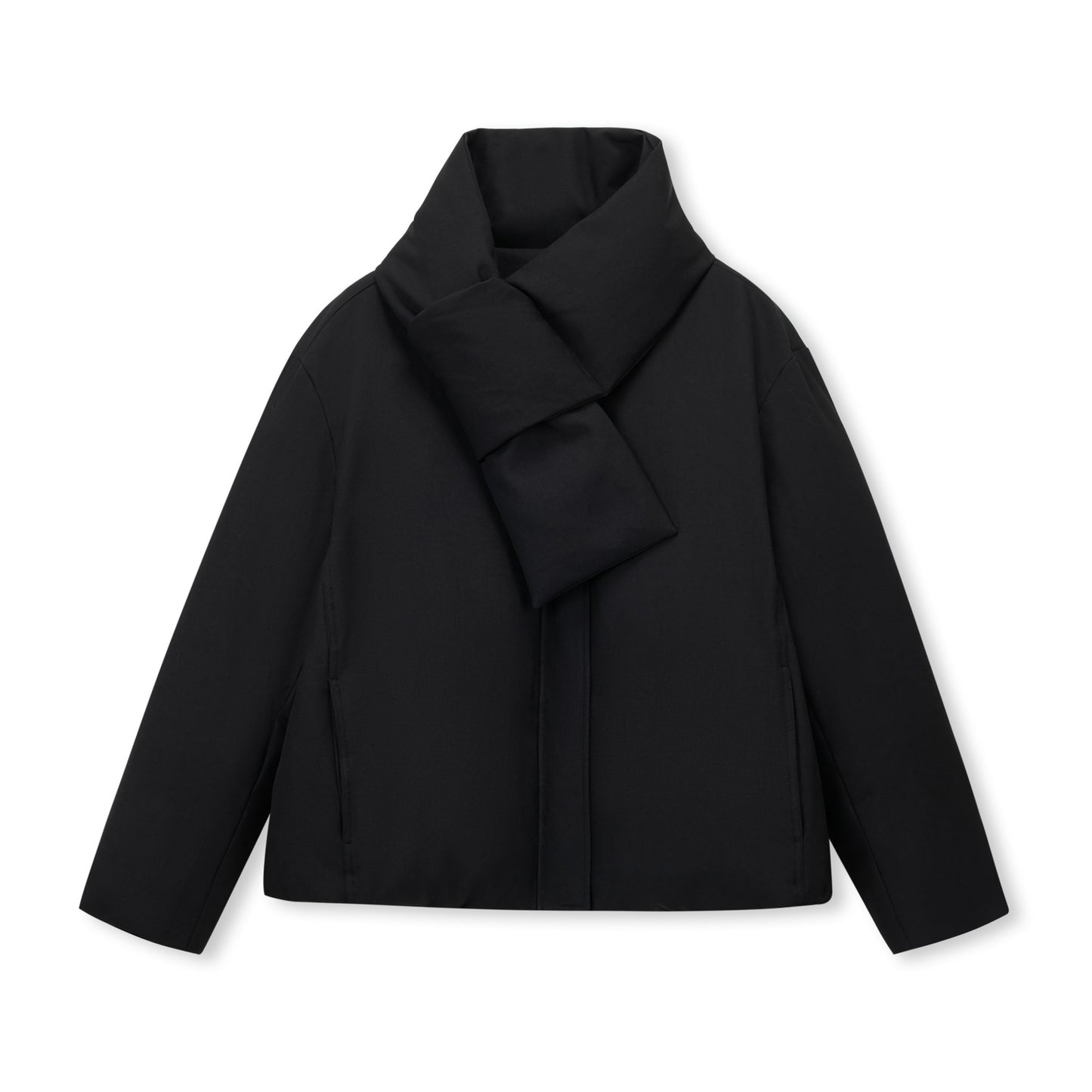 Fold Scarf Down Jacket