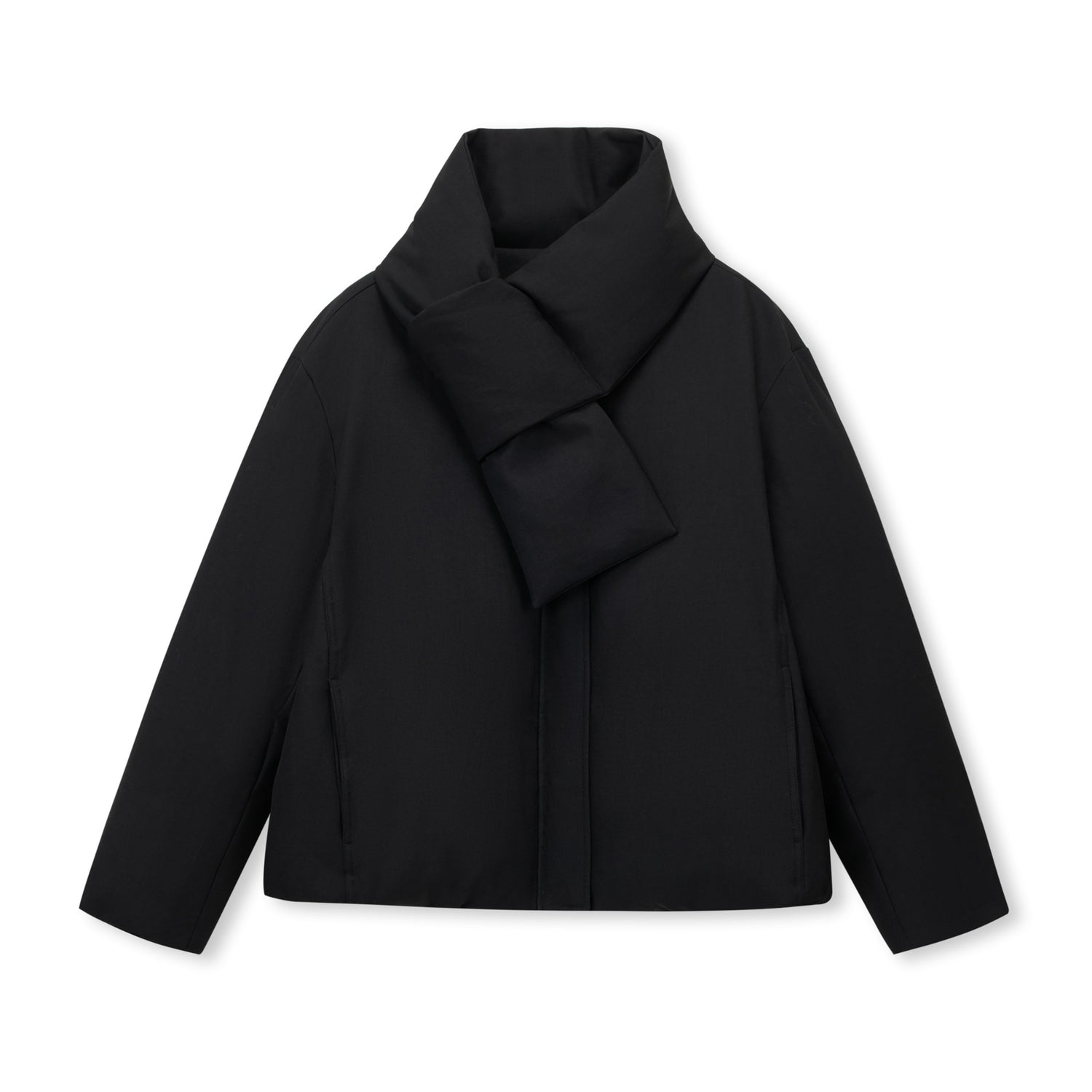 Fold Scarf Down Jacket