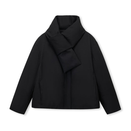 Fold Scarf Down Jacket