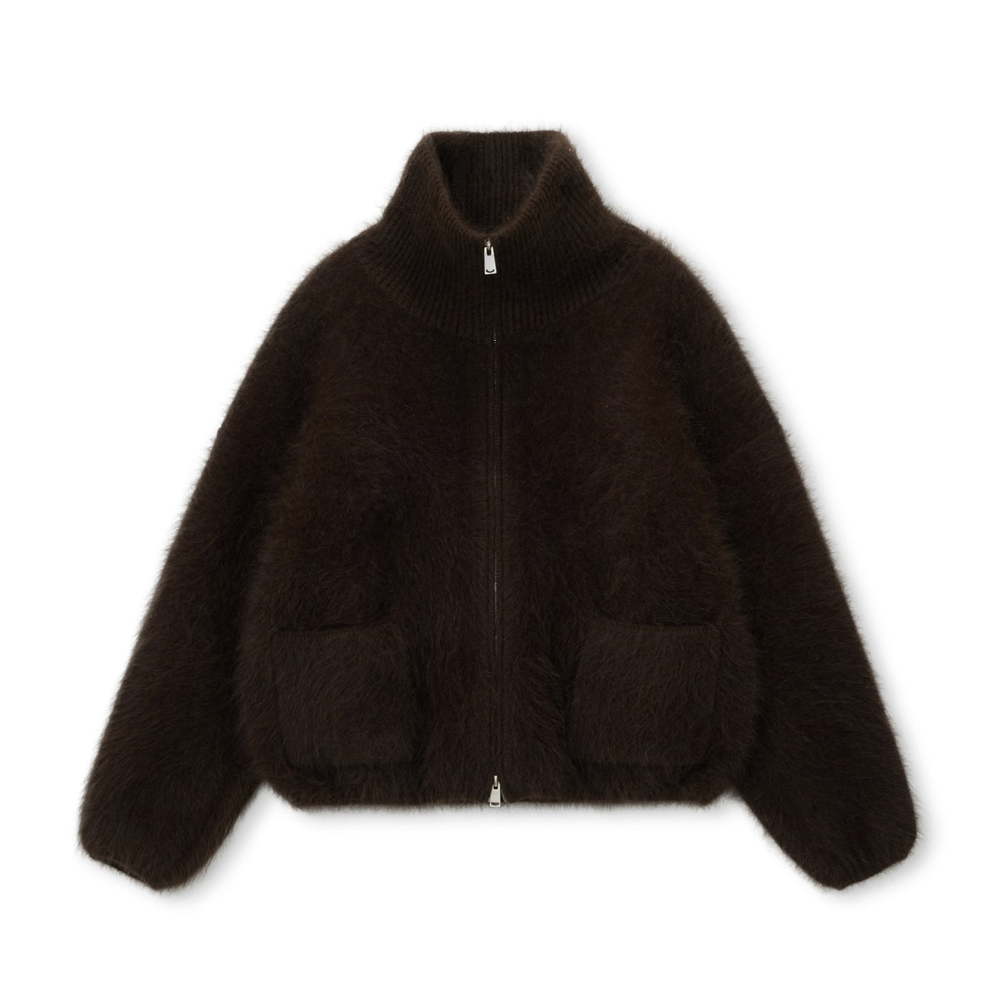 Hush Rabbit-Wool Zip Jacket