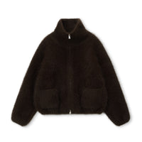 Hush Rabbit-Wool Zip Jacket