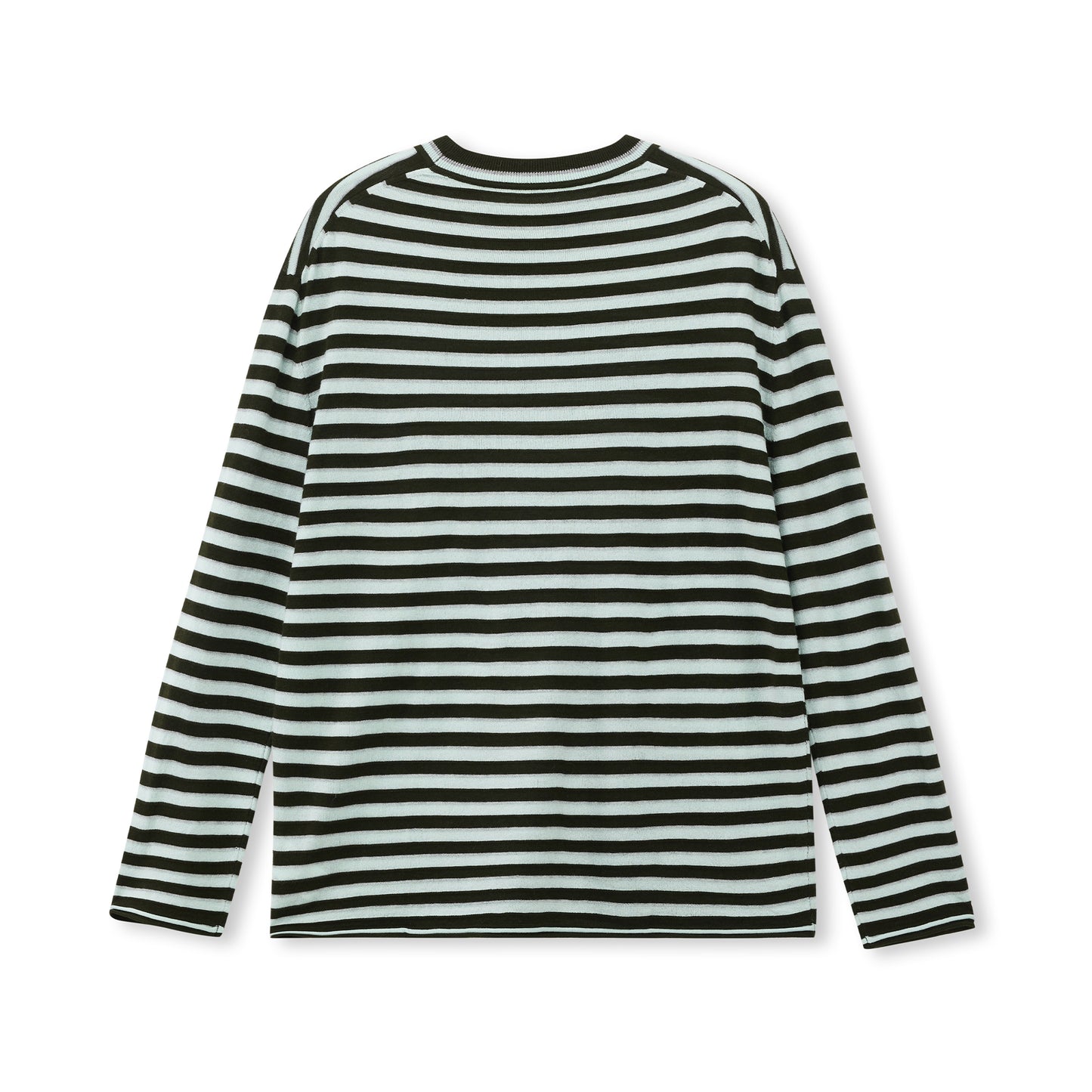 Stripe Silk-Blend Knit Sweater
