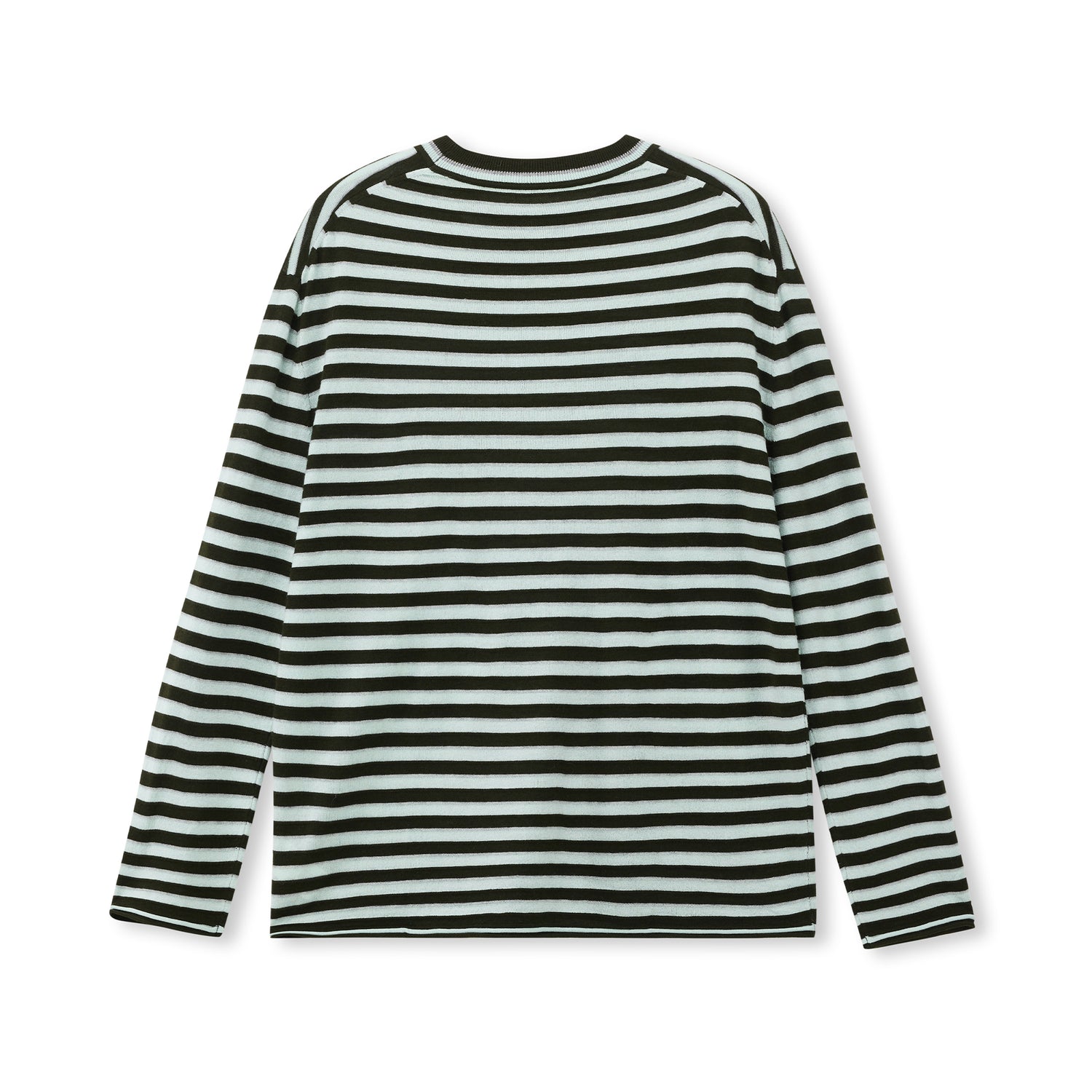 Stripe Silk-Blend Knit Sweater
