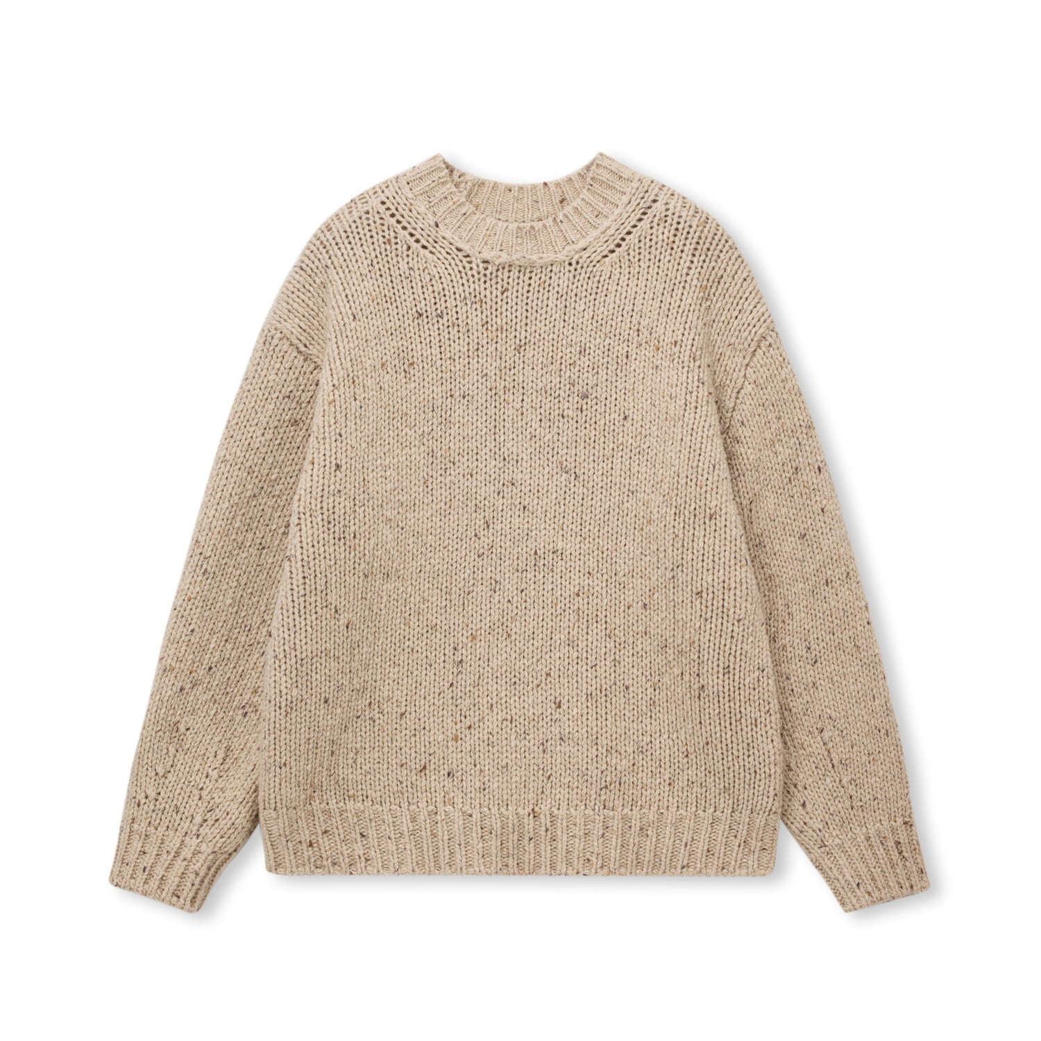 Marl Wool Cocoon Crew
