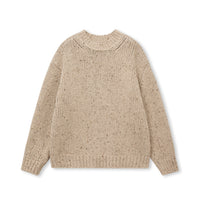 Marl Wool Cocoon Crew