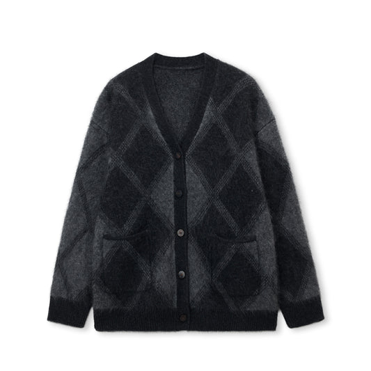 Halo Mink-Wool Cardigan