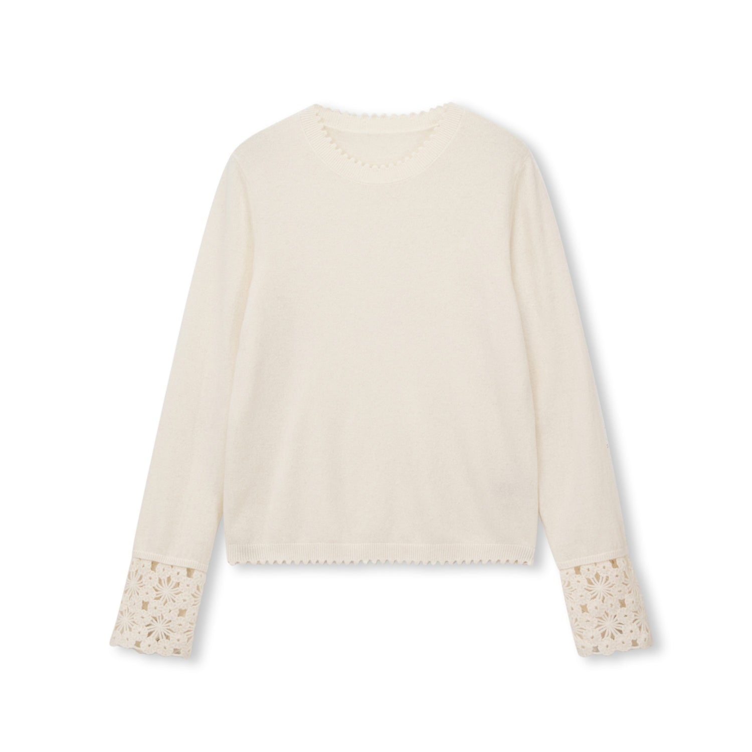 Fleur Edge Wool Crew