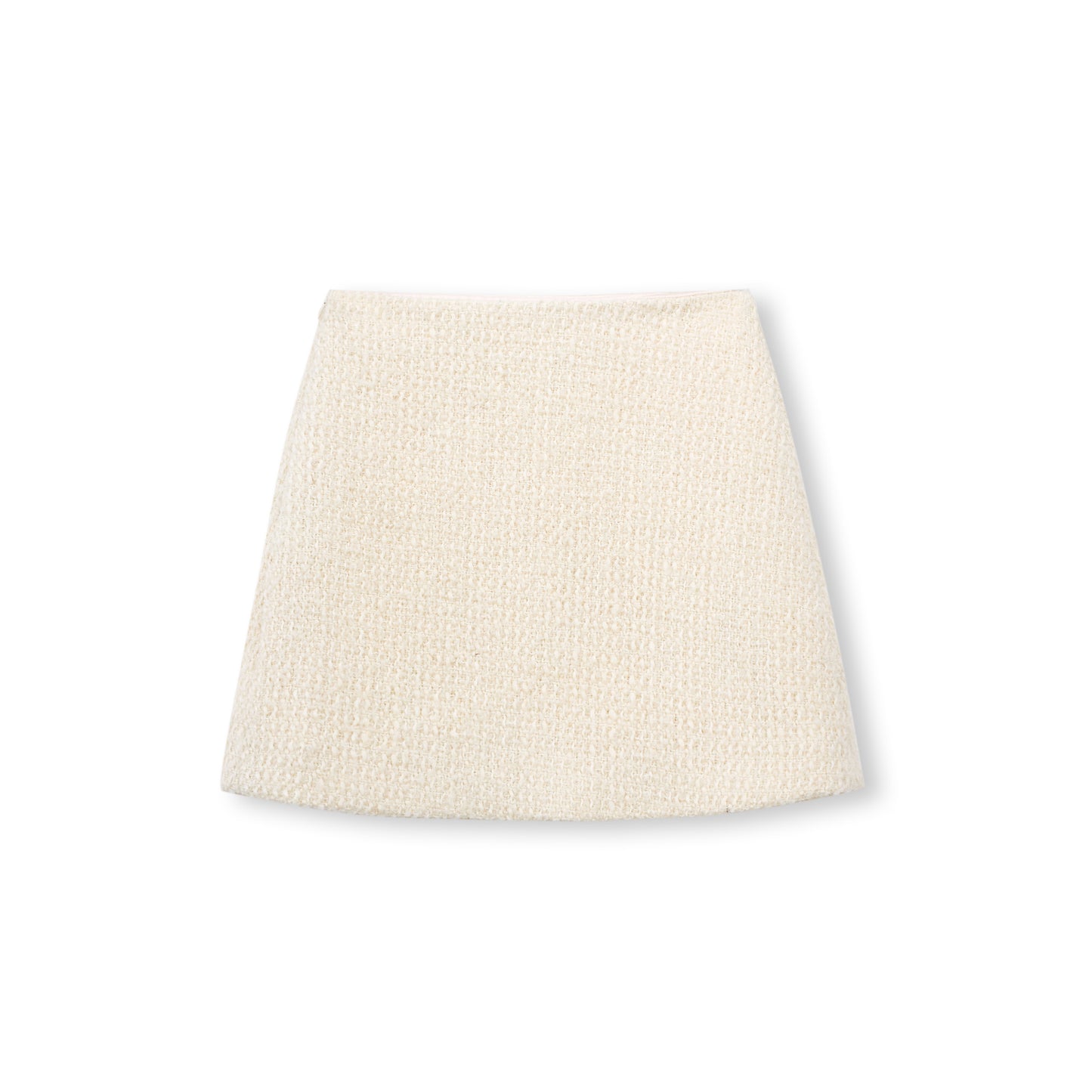 Wool-Blend Tweed Mini Skirt