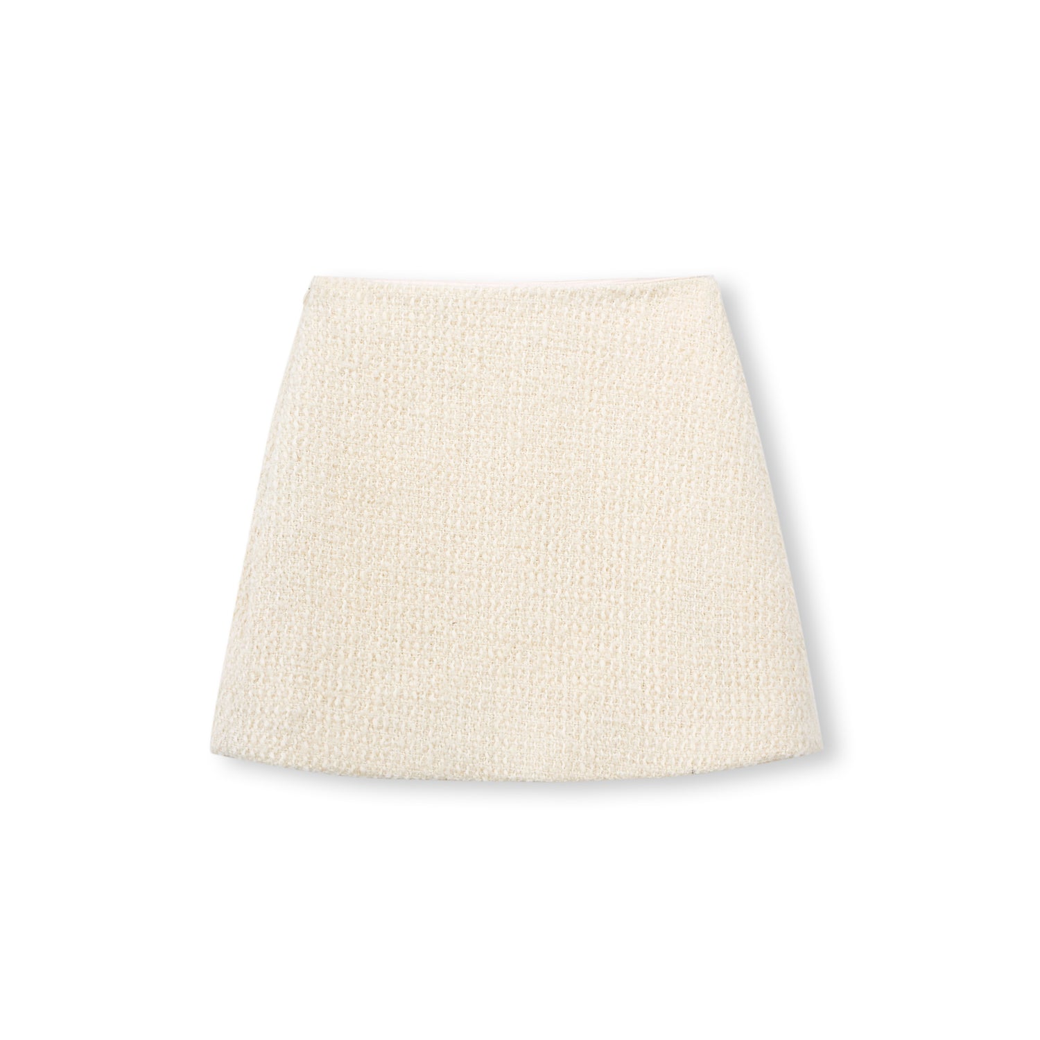 Wool-Blend Tweed Mini Skirt