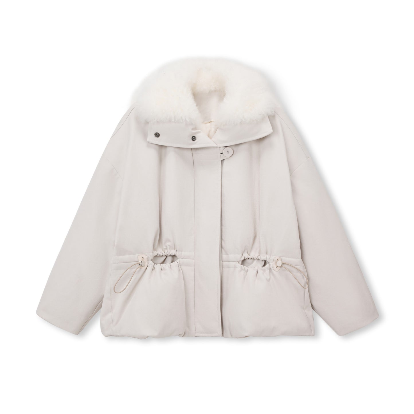 Aura Cashmere-Collar Down Parka