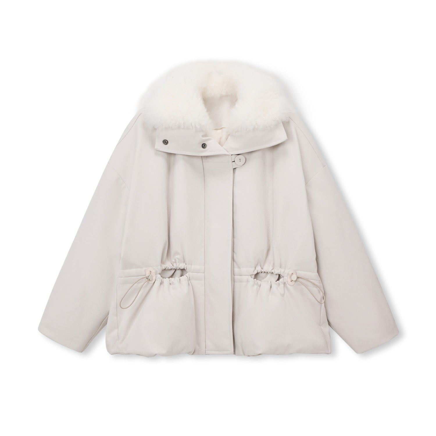 Aura Cashmere-Collar Down Parka