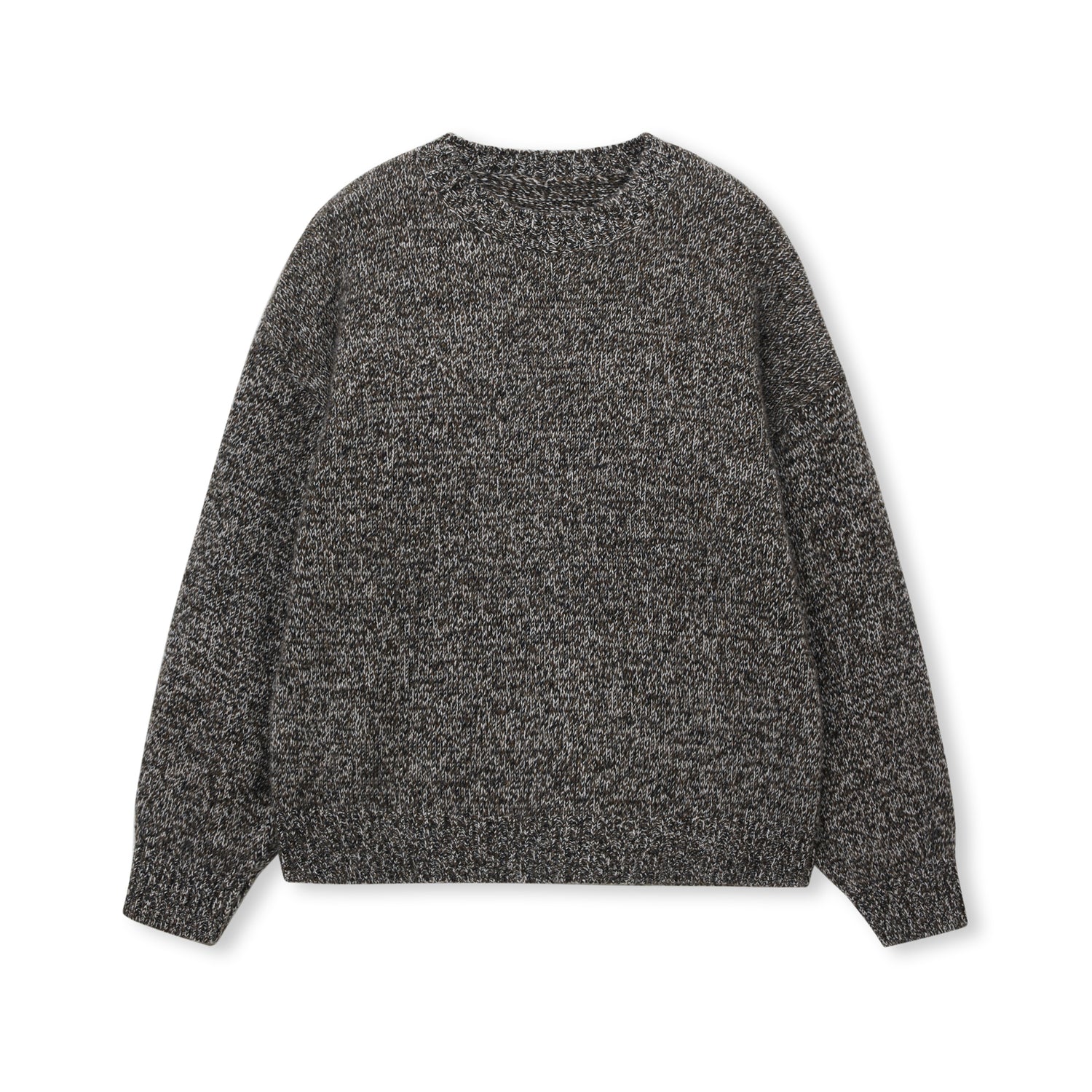 Brushed Wool-Blend Crewneck Sweater