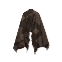 Geometric Yak Wool Cape Wrap